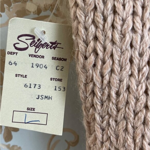 Vtg FSA Collection Hand Knit Sweater Vest Large Patchwork Cable Knit Cottagecore - Picture 6 of 9